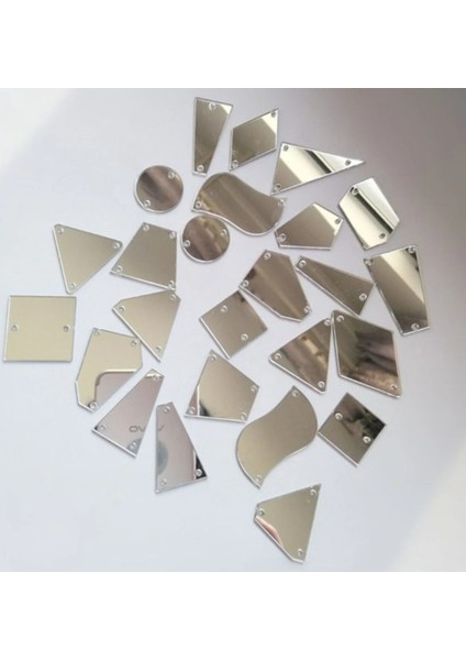 Yapışkanlı Delikli 2cm Beyaz Parçalar, 100 Adet Pratik ve Kullanışlı Set