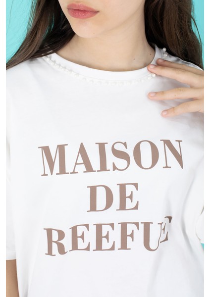 Kahverengi Kız Çocuk Etekli Baskılı Tişörtlü Takım 20507 fiyatları