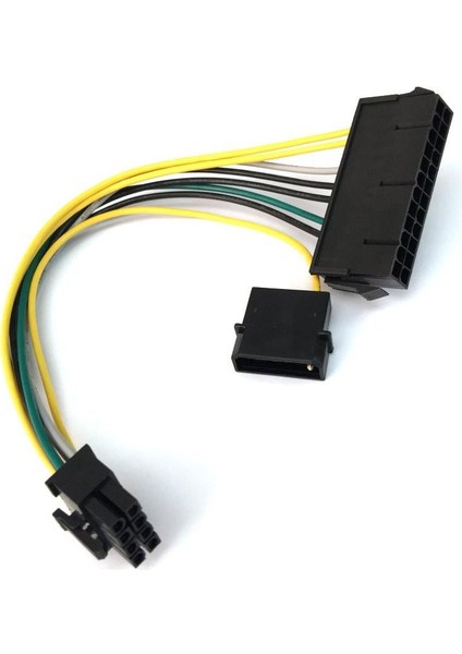 Dell Optiplex Atx Power Çevirici Kablo 8 Pin To 24 Pin+Molex