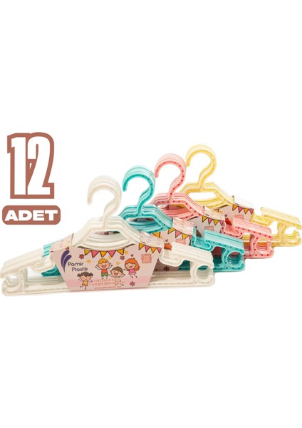 12 Adet Mega Çocuk ve Bebek Kıyafet Askısı Elbise Askısı fiyatları
