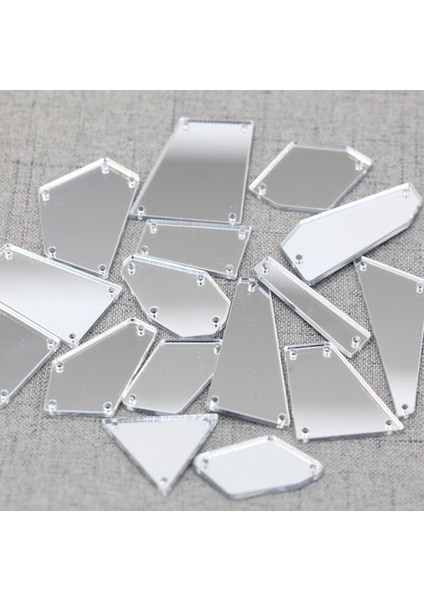 Yeşil Akrilik Delikli Yapışkanlı 3cm 75 Parça Moda Tasarımı Için Uygun