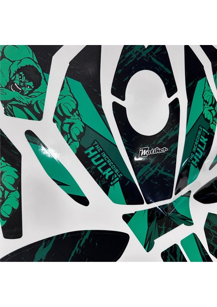 Bajaj RS200 Hulk Sticker Etiket Parçalı Kaplama Modeli modelleri