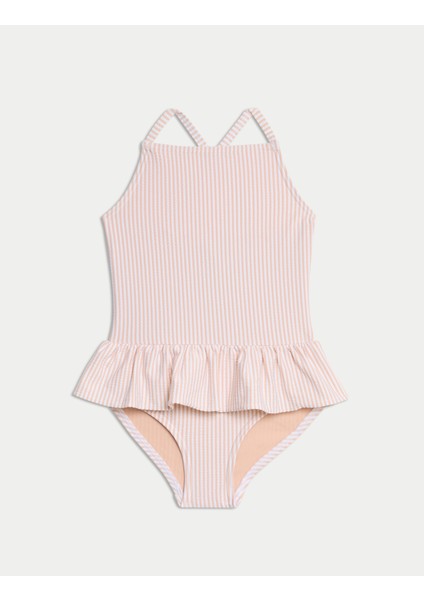 Şeritli Fırfırlı Mayo (2-8 Yaş) modelleri