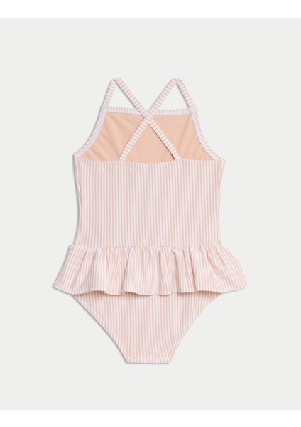 Şeritli Fırfırlı Mayo (2-8 Yaş) fırsatları