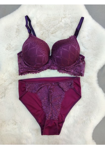Dantel Detaylı Dolgulu Balenli Ekonomik Sütyen Külot Takım - Iç Çamaşırı Takımı fiyatları