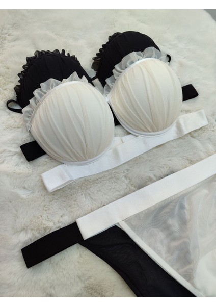 Istiridye Model Tam Dolgulu Destekli Sütyen Külot Takım Ikili - Kadın Iç Giyim