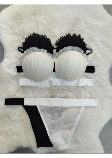 Istiridye Model Tam Dolgulu Destekli Sütyen Külot Takım Ikili - Kadın Iç Giyim indirimleri