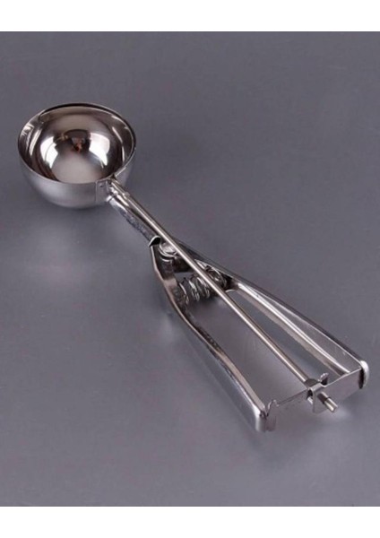 Bej Metal Çek Bırak Dondurma Kepçesi, Pratik ve Şık Mutfak Gereci fiyatları