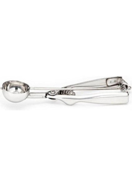 Bej Metal Çek Bırak Dondurma Kepçesi, Pratik ve Şık Mutfak Gereci fırsatları