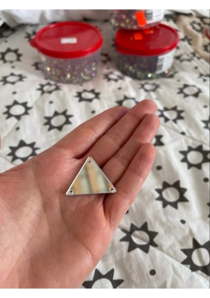 El Işi Akrilik Küpe Yapımı Için 100 Adet, 3cm Beyaz Parçalar