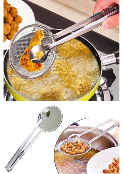 Paslanmaz Çelik Kızartma Maşı, Pratik ve Kullanışlı Süzgeçli Tasarım