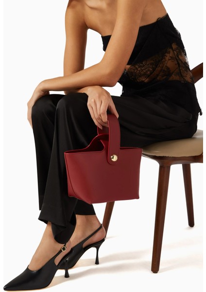 Odessa Deri Top-Handle Çanta, Altın Detaylı, Kumaş Astar, Kart Yuvalı fiyatları