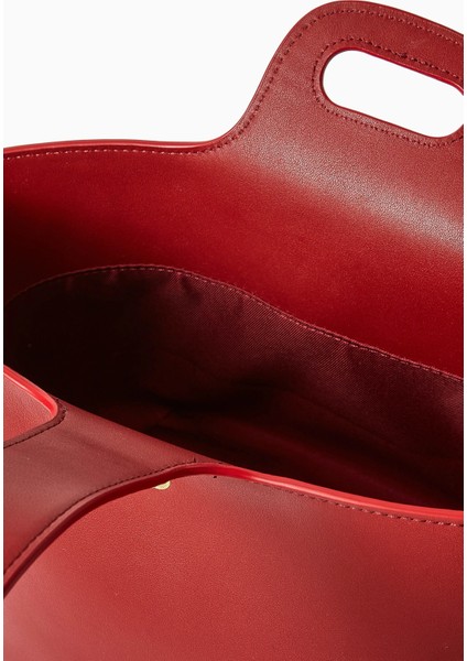 Odessa Deri Top-Handle Çanta, Altın Detaylı, Kumaş Astar, Kart Yuvalı indirimleri