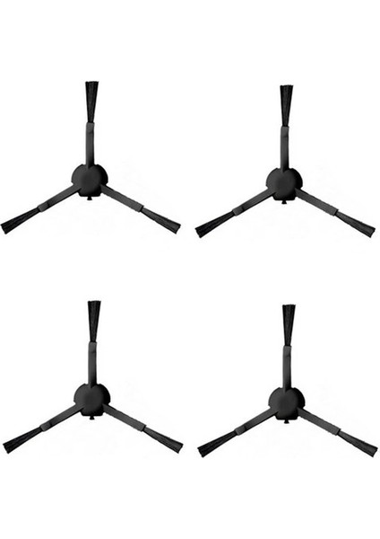 Xiaomi Mop 2 (STYTJ03ZHM) Uyumlu 4 Adet Siyah Yan Fırça