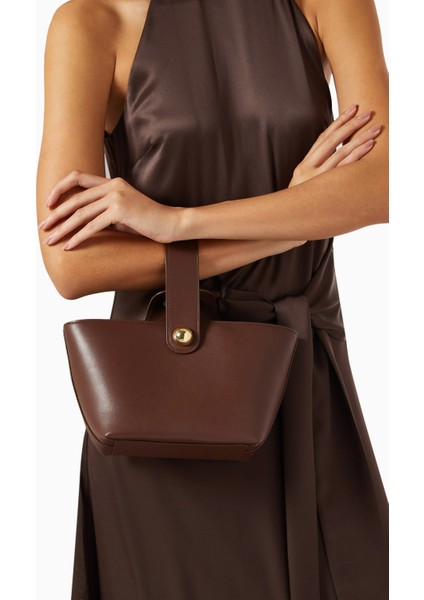 Odessa Deri Top-Handle Çanta, Altın Detaylı, Kumaş Astar, Kart Yuvalı modelleri