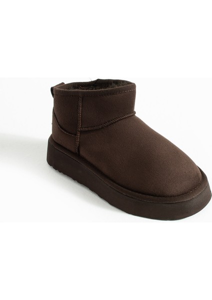 Mini Süet Içi Kürklü Kalın Taban Kışlık Kadın Bot modelleri