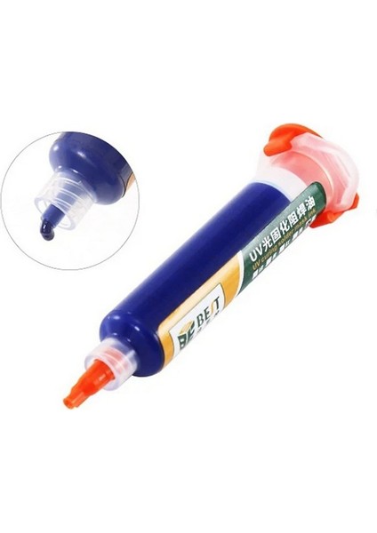 Uv Mor Işıkla Kürleme Boyası Lehim Maskesi Uv Boya | 10CC Mavi