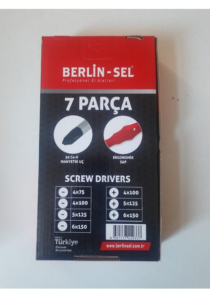 Manyetik Uçlu 7’li Tornavida Seti – Dayanıklı Çelik, Ergonomik Saplı fiyatları