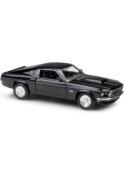 Oyuncak Metal Model Araba 1/36 Çek Bırak Siyah 1969 Ford Mustang