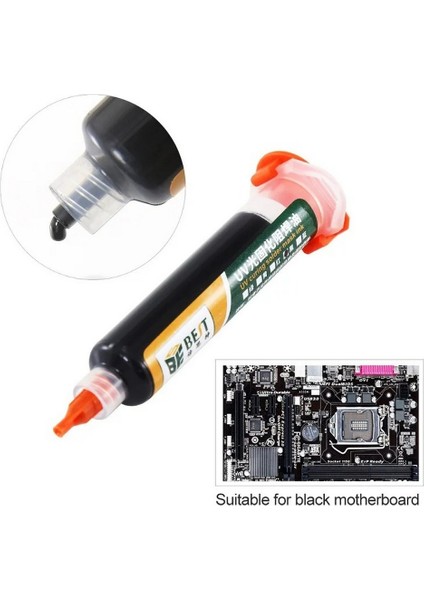 Uv Mor Işıkla Kürleme Boyası Lehim Maskesi Uv Boya | 10CC Siyah fiyatları