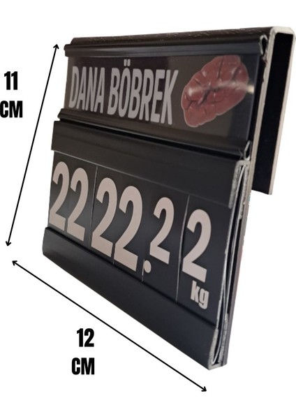 10 Adet Askılı Kasap Etiketi 11X12 cm ( Kasap Etiketi-Balık Etiketi)