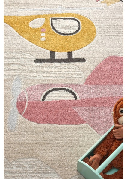 Yumuşak Dokuma Halı Leke Tutmaz Uçak Figürlü Bebek Odası Çocuk Odası Genç Odası Halısı Uçak indirimleri