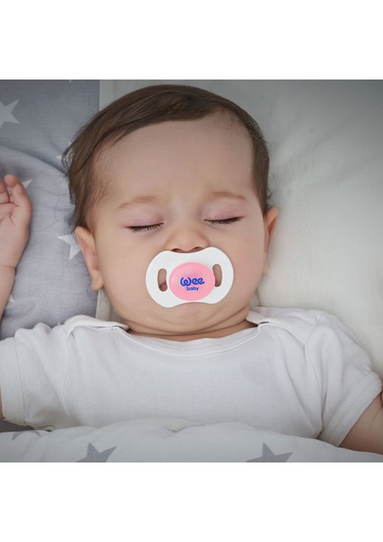 2'li Gece Gündüz Emzik No:1 Pembe (Saklama Kabı Hediyeli) 0-6 Ay