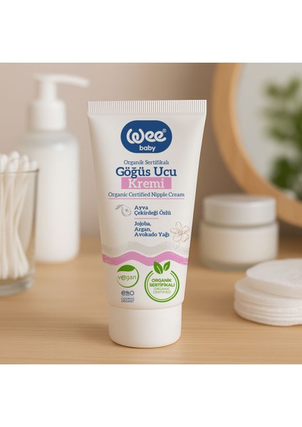 Göğüs Ucu Kremi Organik Bitki Özleriyle 30 ml Hassas Ciltler İçin indirimleri