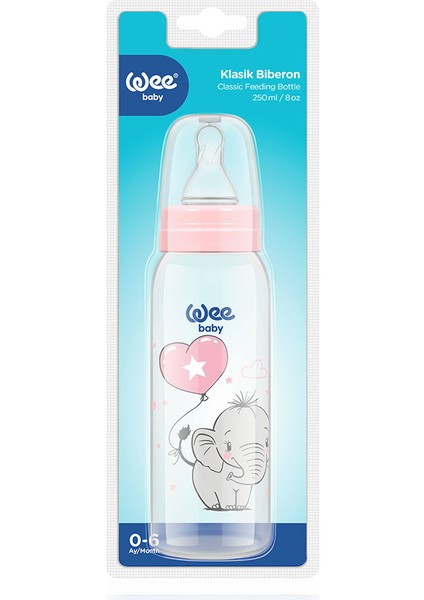 Klasik PP Biberon 250 ml - PEMBE fırsatları