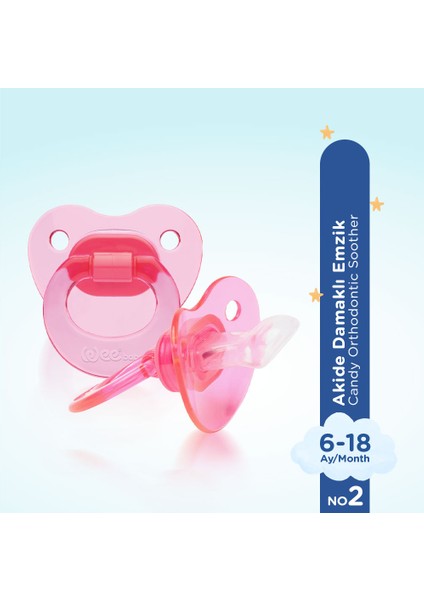 Akide Damaklı Emzik No:2 Pembe 6-18 Ay fiyatları