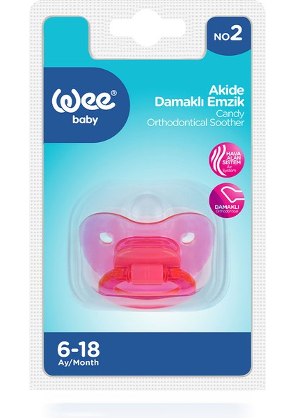 Akide Damaklı Emzik No:2 Pembe 6-18 Ay fırsatları