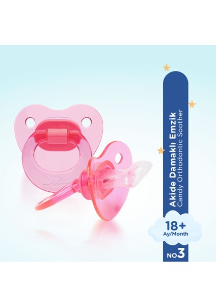 Akide Damaklı Emzik No:3 Pembe 18+ Ay fiyatları