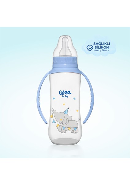 Klasik Kulplu PP Biberon 270 ml - MAVİ modelleri
