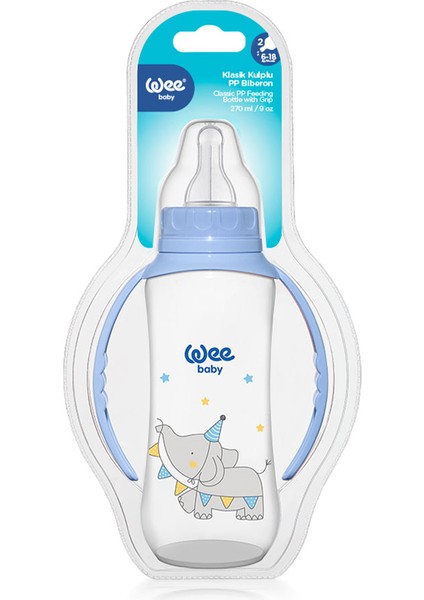 Klasik Kulplu PP Biberon 270 ml - MAVİ fırsatları