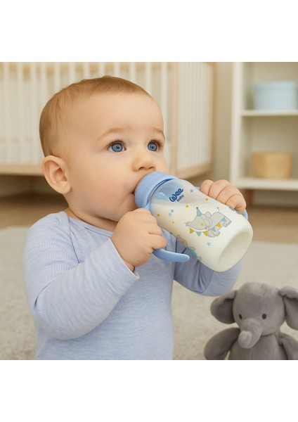 Klasik Kulplu PP Biberon 270 ml - MAVİ indirimleri