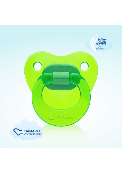 Akide Damaklı Emzik No:2 Yeşil 6-18 Ay modelleri