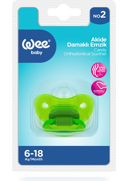 Akide Damaklı Emzik No:2 Yeşil 6-18 Ay fırsatları