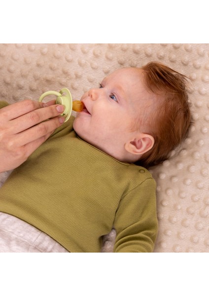 Pure Yuvarlak Uçlu Kauçuk Emzik No:3 Yeşil 18+ Ay indirimleri