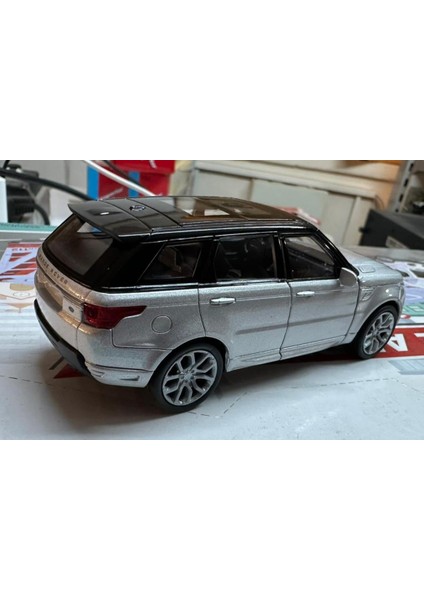 Oyuncak Metal Model Araba 1/36 Çek Bırak Gri Range Rover Sport modelleri