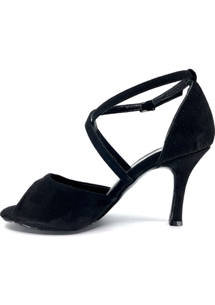 𝐄𝐋𝐋𝐀𝐍𝐎𝐀 | 𝐆𝐄𝐋𝐓𝐎𝐍𝐘® Tango Ayakkabısı • Düğün • Gece • Özel Gün • Siyah Hakiki Deri Süet Çapraz Bantlı Zarif Kadın Topuklu Ayakkabı fiyatları