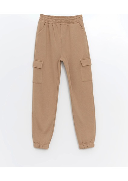 Lcw Kids Bej Beli Lastikli Kız Çocuk Jogger Eşofman Altı fiyatları