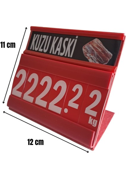 10 Adet Masaüstü Kasap Etiketi 11X12 cm ( Kasap Etiketi-Balık Etiketi)