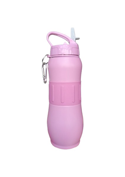 Bear Dear Pipetli 830 ml Silikon Kemerli Çelik Matara