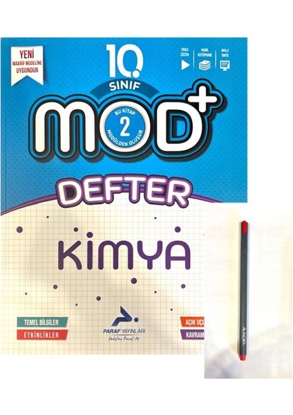 10.sınıf Mod Serisi Kimya Defter-Yeni Müfredat Yeni Baskı-