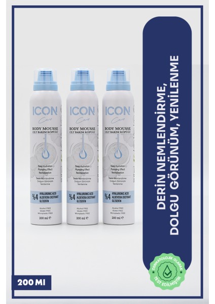 Cilt Bakım Köpüğü Hyaluronic Acid 200ML 3'lü Set