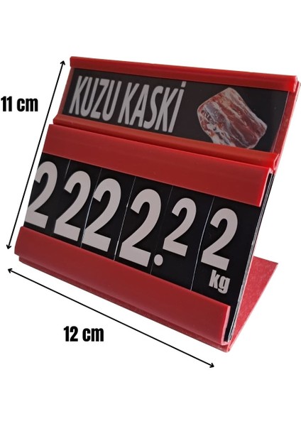 10 Adet Masaüstü Kasap Etiketi 11X12 cm ( Kasap Etiketi-Balık Etiketi)