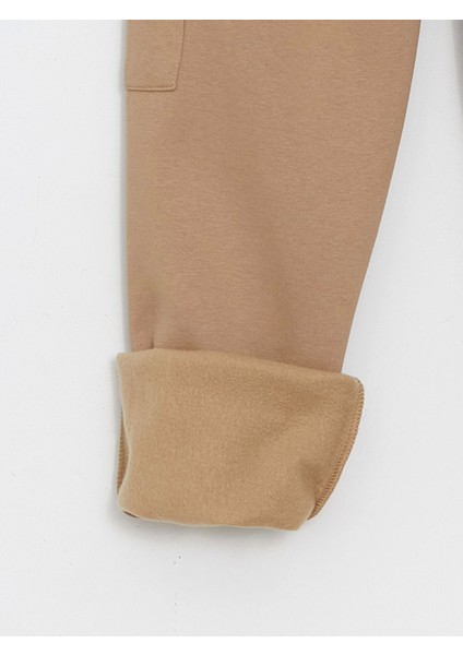 Lcw Kids Bej Beli Lastikli Kız Çocuk Jogger Eşofman Altı fırsatları