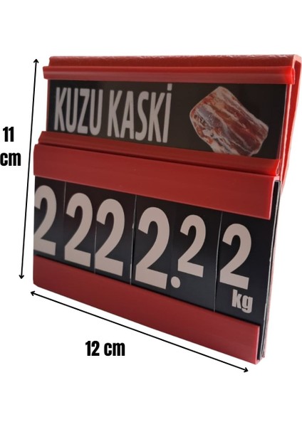 10 Adet Askılı Kasap Etiketi 11X12 cm ( Kasap Etiketi-Balık Etiketi)