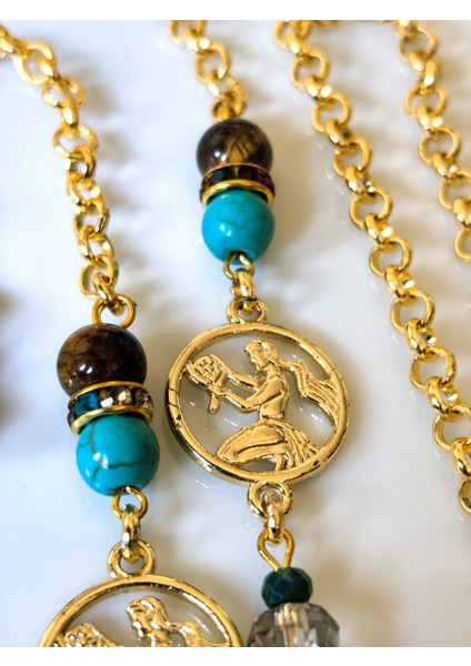 Başak Burcu Doğal Taşlı Gözlük Zinciri fiyatları