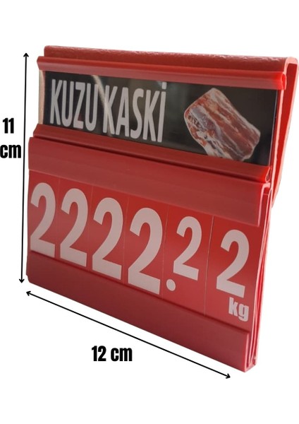 10 Adet Askılı Kasap Etiketi 11X12 cm ( Kasap Etiketi-Balık Etiketi)
